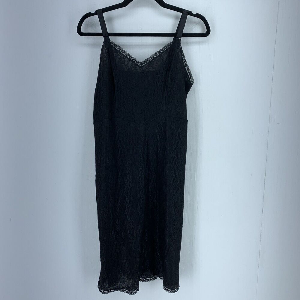 Vtg‎ Sliperfection Womens M 36 Slip Dress Dark Fairy Whimsy Goth Festvial Date